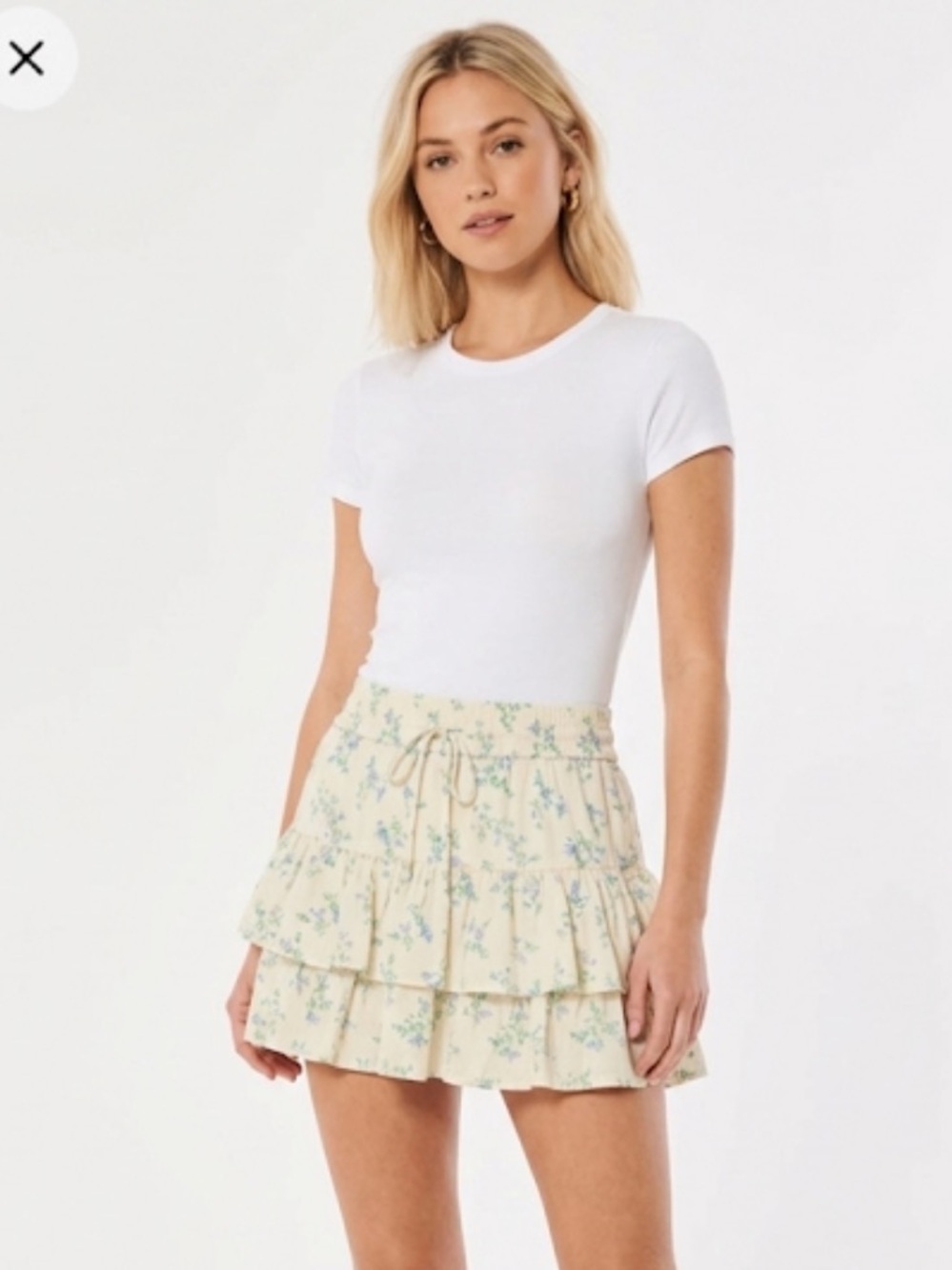 PINK Victoria's Secret Floral Skirt with Drawstring size small